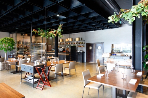 Peinture intérieur du restaurant Sutan à Hondarribia 