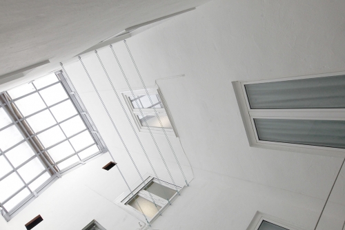 Pintura de patio interior en Irún