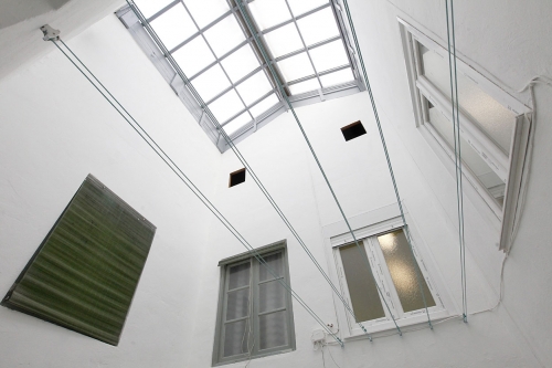 Pintura de patio interior en Irún