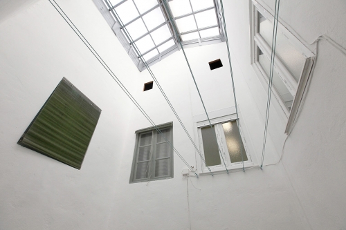 Pintura de patio interior en Irún