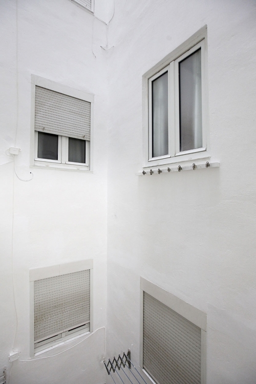 Pintura de patio interior en Irún